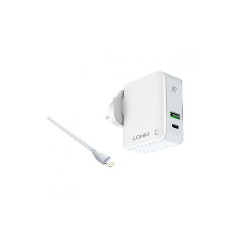 Cargador De Pared Ldnio A4403c Pd+auto-id Iphone  