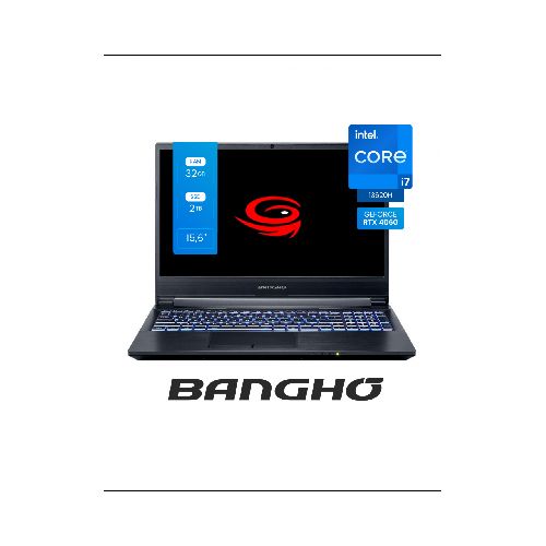 Notebook Intel I7-13620h Bangho Game Master Gm-15z13 /32gb Ddr5 5600mhz/ssd 2tb Nvme/rtx 4060 6gb Ddr6/15,6´´ Fhd 144hz/wif