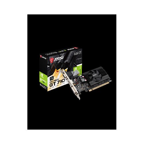 Placa De Video Pci-e 2gb Msi Gt710 Ddr3 Lp