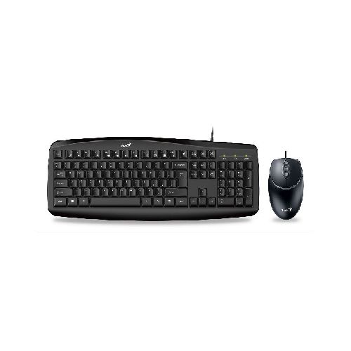 KIT TECLADO Y MOUSE GENIUS KM-200 SMART USB BLACK  genius