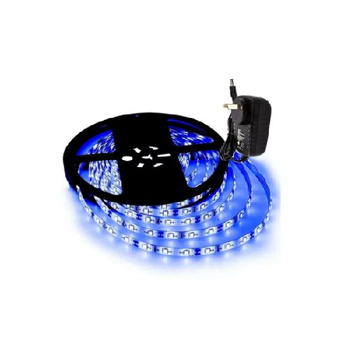 Tira Luces Led Autoadhesivas Azul - Con transformador  