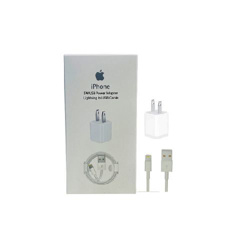 Cargador Iphone 5W Con Cable USB-Ligthning  