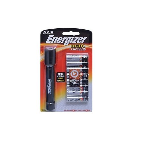 Kit de Linterna Energizer + 8 Pilas AA  