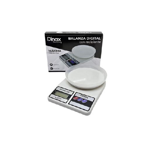 Balanza de Cocina DINAX con bowl - Hasta 10 kg - Digital  