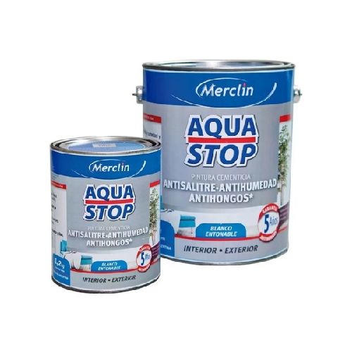 Pintura Antihumedad AntiSalitre Aqua Stop Merclin  