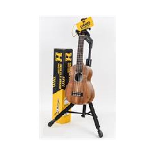 Soporte  para ukelele  de pie  con apoyo de tapa trasera UKS100B HERCULES - La Casa del Instrumento Musical