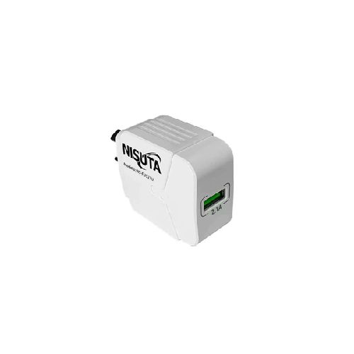 Cargador Nisuta De Pared Con 1 Puerto USB 2.1a - Nsfu521u  