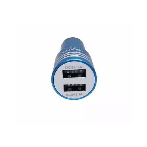 Cargador para auto 12-24V USB doble 5V 3.1A total NSAD12US2  