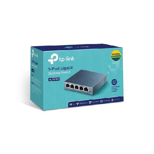 Switch 5 Puertos Tp-link TL-SG105 Gigabit 10/100/1000 Mbps  