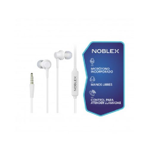 Auricular In Ear con Microfono Blanco Noblex  