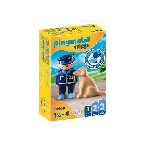 Playmobil Policia Con Perro 70408  