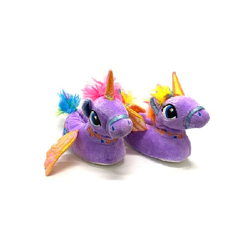 Pantufla de Unicornio Violeta con Alas Phi Phi  