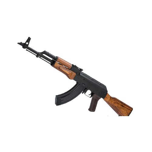 LCT Stamped Steel AKM Airsoft AEG Rifle w/ Full Stock (Model: Madera Real/ Standard AEG) - MK CUSTOM