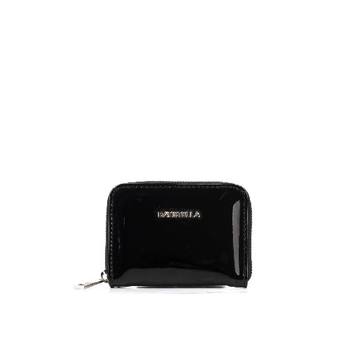 Billetera de símil charol en negro| Mujeres | Batistella.com.ar - Batistella Tienda Online |Primavera Verano 2024