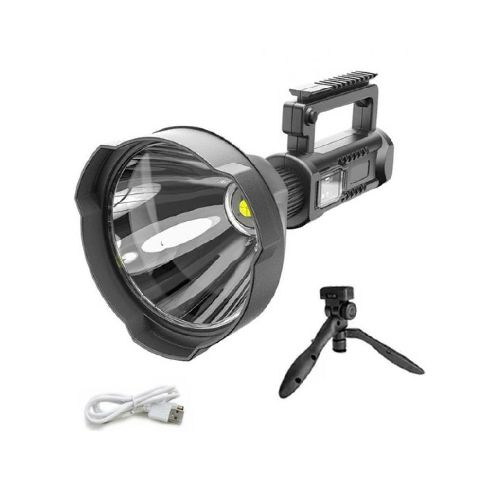 Reflector Busca Huella Led Recargable Usb Carga En Auto  Generico