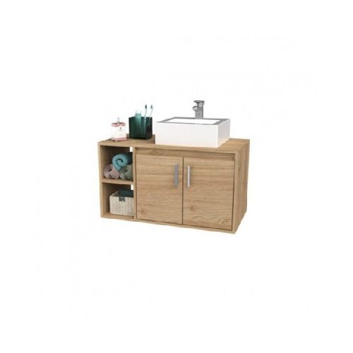 MUEBLE DE BANO DELOS DZE03RNK VANITORY COLGANTE 2 PUERTAS  