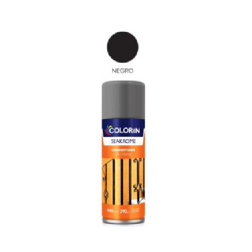 Pintura en aerosol 290gr - Uso domestico - Convertidor de óxido negro  