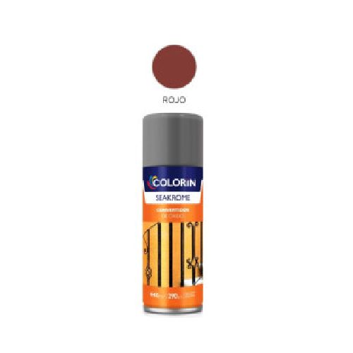 Pintura en aerosol 290gr - Uso domestico - Convertidor de óxido rojo  