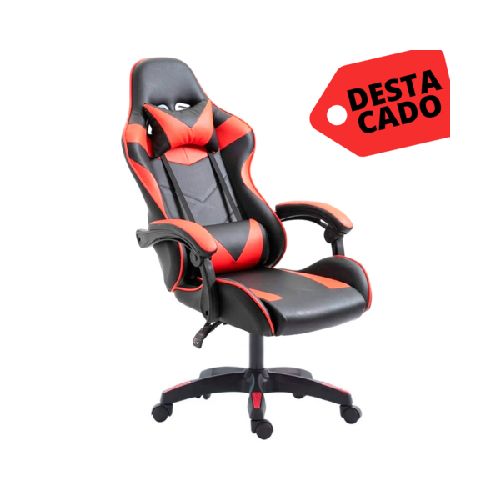 SILLA GAMER EMPOLI GC-030 NEGRA ROJA  