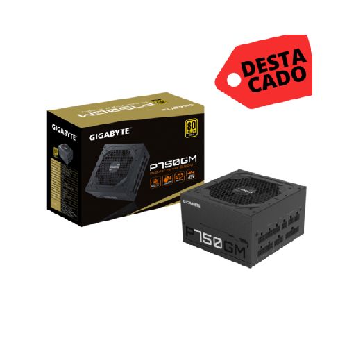 FUENTE ATX GIGABYTE 750W REALES P550GM 80PLUS GOLD MODULAR  