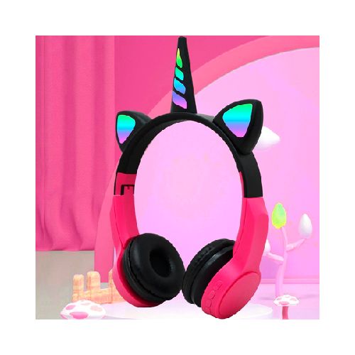 AURICULAR BLUETOOTH NOGA UNICORNIO ARIS NG-C474BT ROSA/NEGRO BT5.0/4HORAS/10MTS  