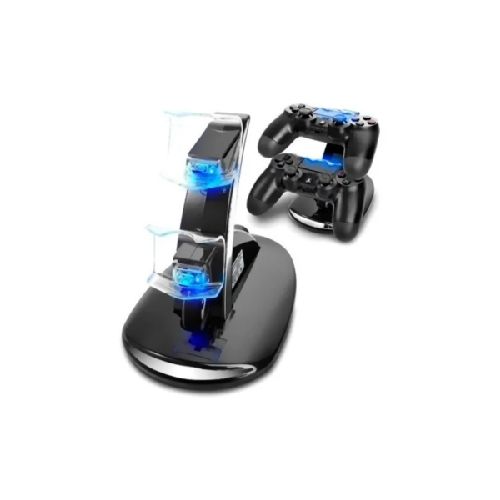 BASE CARGADOR DOBLE PARA JOYSTICK PLAY4 SLIM PRO  