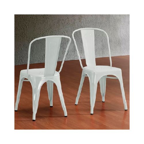 SILLA TOLIX COLOR BLANCA EM5-01 SOPORTA 200KG/APILABLES/TAMAÑO 45X46X85CM  