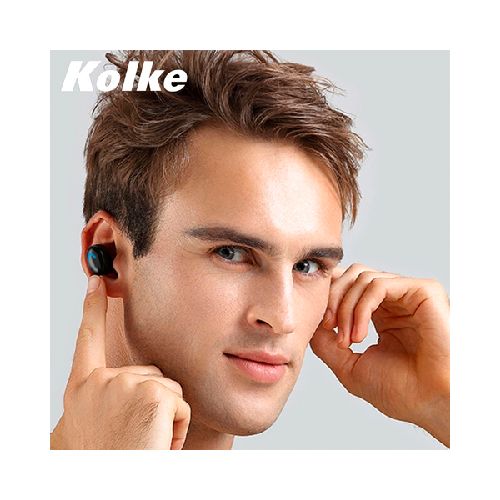 AURICULAR BLUETOOTH EARBUDS KOLKE KAB-621 BLANCO TOUCH/10MTS/3HRS  