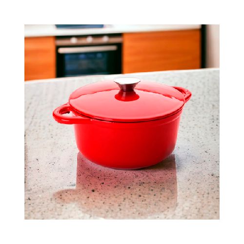 CACEROLA DE HIERRO 26CM ROJA BZ502R  