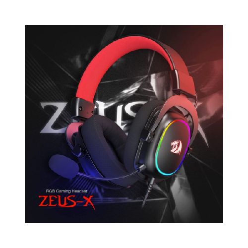 AURICULAR CON MIC REDRAGON ZEUS-X H510-RGBA RGB BLACK  