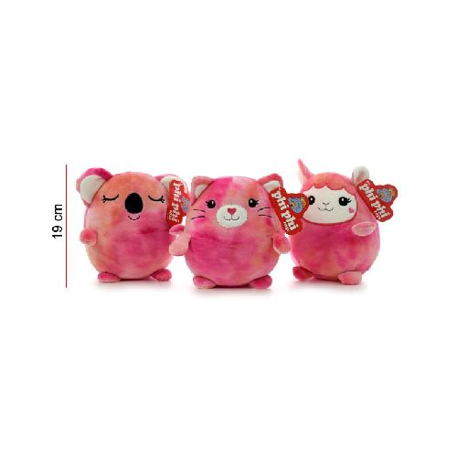 PELUCHE ANIMALES JASPEADOS REDONDOS CON CORAZON 19cm - Librería y Juguetería Tomy. Comprá en nuestra web en hasta 3 Cuotas sin Interés.