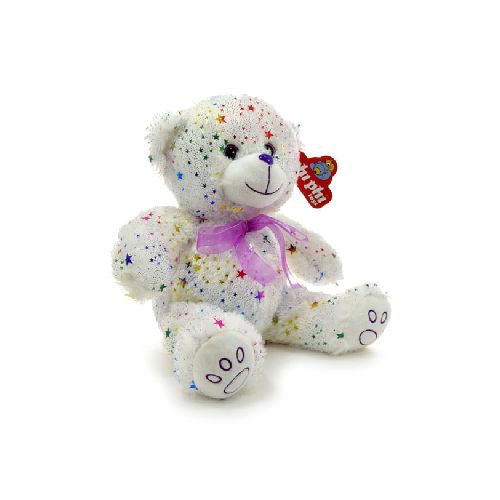 PELUCHE OSO CON ESTRELLITAS ROSA Y BLANCO 30cm. - Librería y Juguetería Tomy. Comprá en nuestra web en hasta 3 Cuotas sin Interés.