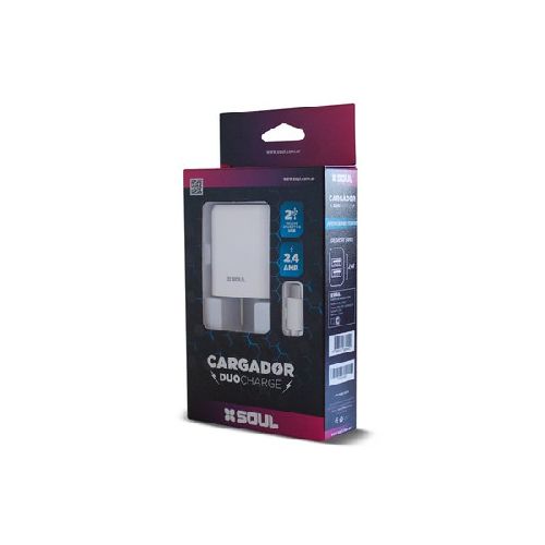 CARGADOR USB DUO CHARGE SOUL (COD: 10409469/10409468/10409467)  