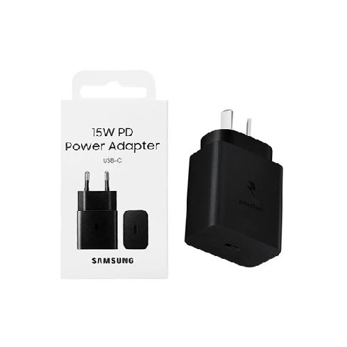 CARGADOR SAMSUNG 15 W PD POWER ADAPTER USB C SIN CABLE (COD: 11000206/11000171)  