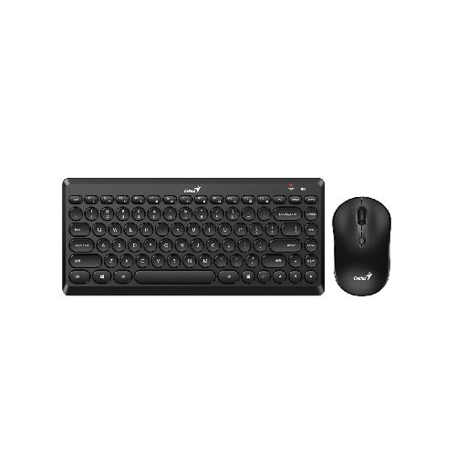 Kit Teclado Y Mouse Genius Inalambrico Lixemate Q8000 TKL Black