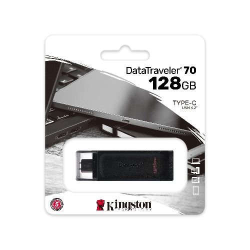 Pendrive 128Gb Kingston DT70 USB Tipo C