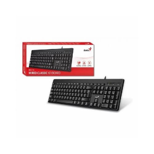 Teclado Genius KB 116 Black USB