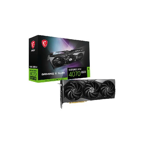 Placa De Video MSI Nvidia Geforce RTX 4070 Super Gaming X Slim 12Gb