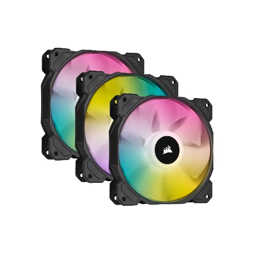 Fan Cooler Corsair SP120MM RGB Elite PWM Pack X3 C/Lightning Node Core Black