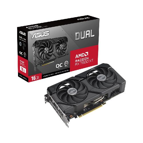 Placa De Video Asus ATI Radeon RX 7600 XT Dual OC 16Gb