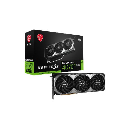 Placa De Video MSI Nvidia Geforce RTX 4070 Ti Super 16Gb Ventus 3X OC