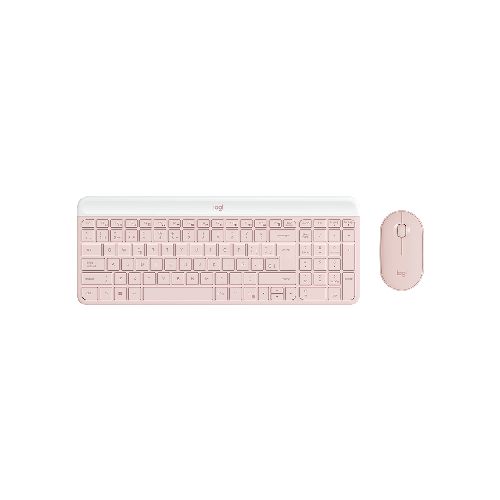 Kit Teclado y Mouse Inalambrico Logitech MK470 Rosa