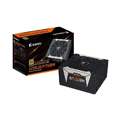 Fuente Gigabyte 750w 80+ Gold Ap750gm Aorus Modular (Sin cable alimentacion) -