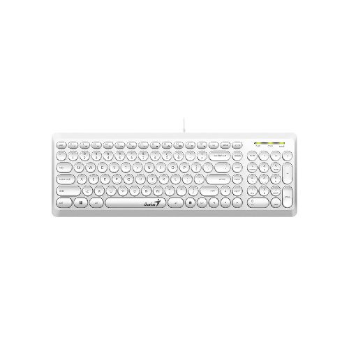 Teclado Genius Slimstar Q200 White USB SP