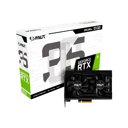 Placa De Video Palit Nvidia GeForce RTX 3050 Dual 8GB Gddr6