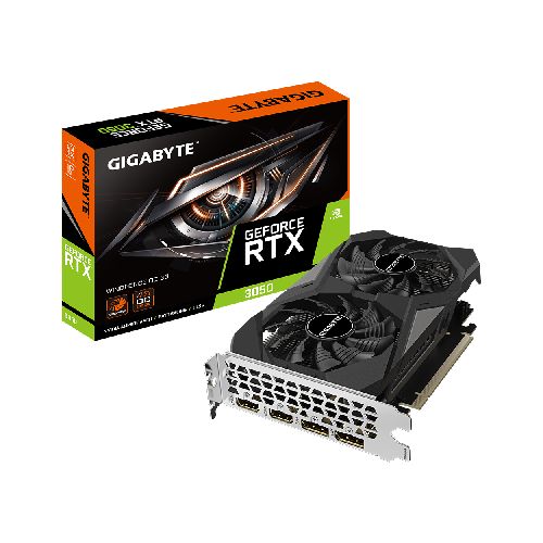 Placa De Video Gigabyte Nvidia Geforce RTX 3050 Windforce OC 6Gb