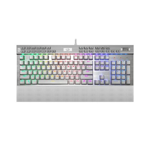 Teclado Redragon YAMA K550 RGB White Mecanico ESP