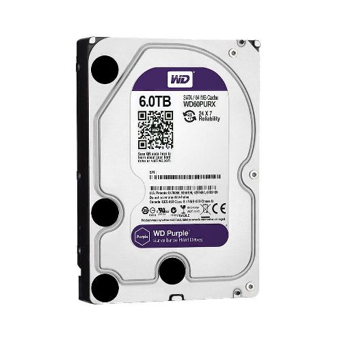 Disco Duro HDD 6 Tb Western Digital WD Sata III Purple