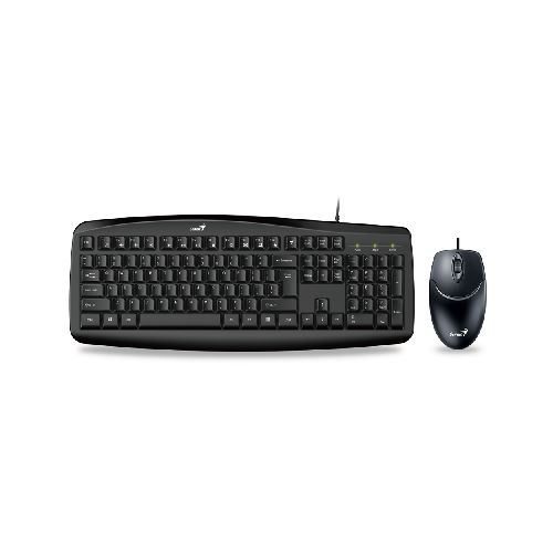 Kit Teclado y Mouse Genius KM-200 Black