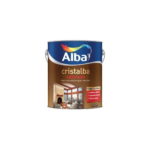 Alba - Cristalba barniz poliuretanico interior satinado 1 L - Tienda Universo